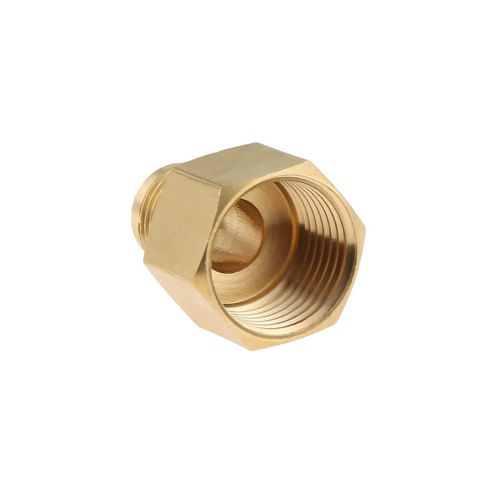 1Pc Brass Adapter 3/8" Male Flare X 1/2" Female NPT Pipe Connector for Outdoor Gas Fire Pits