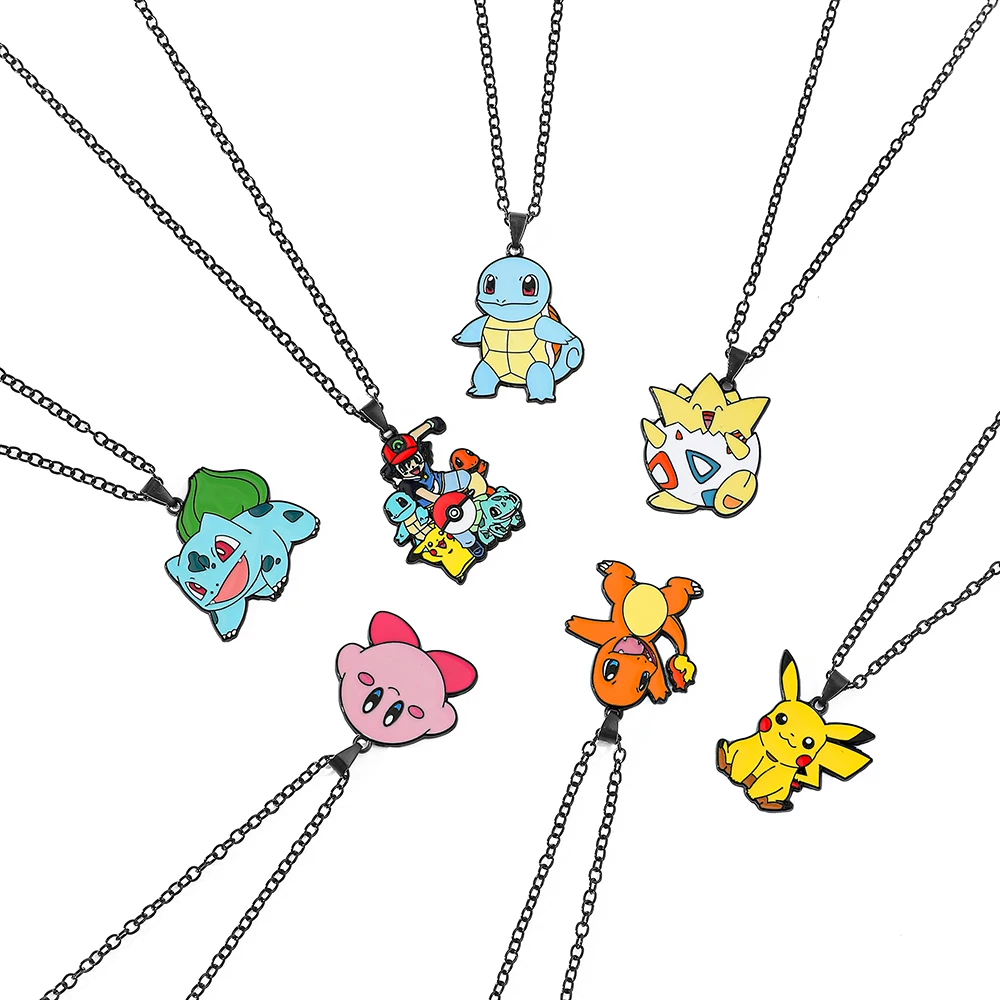 Anime Pokemon Metal Toy, Cute Figure, Pikachu, Squirtle, Psyduck, Charmander, Party Decoration Cosplay Gift view 2
