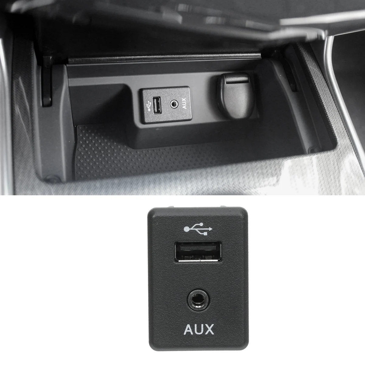 For Nissan Altima Rogue Frontier Xterra 2013-2019 Audio Auxiliary AUX Jack USB Charging Port Module Socket 280234BA0B