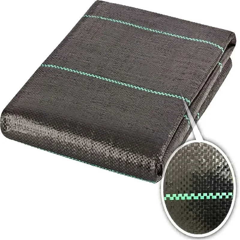 Made of Black PP Material, Heavy-duty Grass Blocking Ground Cover, Suitable for Garden and Lawn Care, UV Resistant