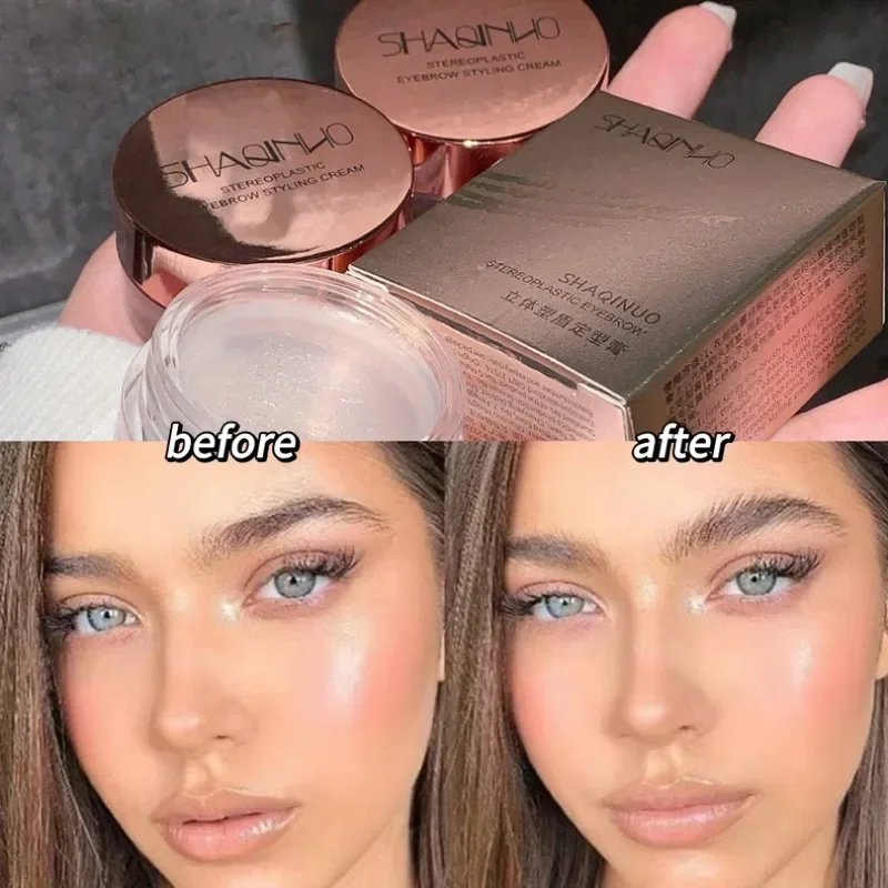 Trójwymiarowe mydło do modelowania brwi Żel do brwi Tworzy naturalne brwi Krem do stylizacji Wodoodporny Szybkoschnący Makijaż