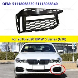For 2018-2020 BMW 5 Series (G38) Front Bumper Fog Lamp Frame Grille Mesh 51118068339 51118068340