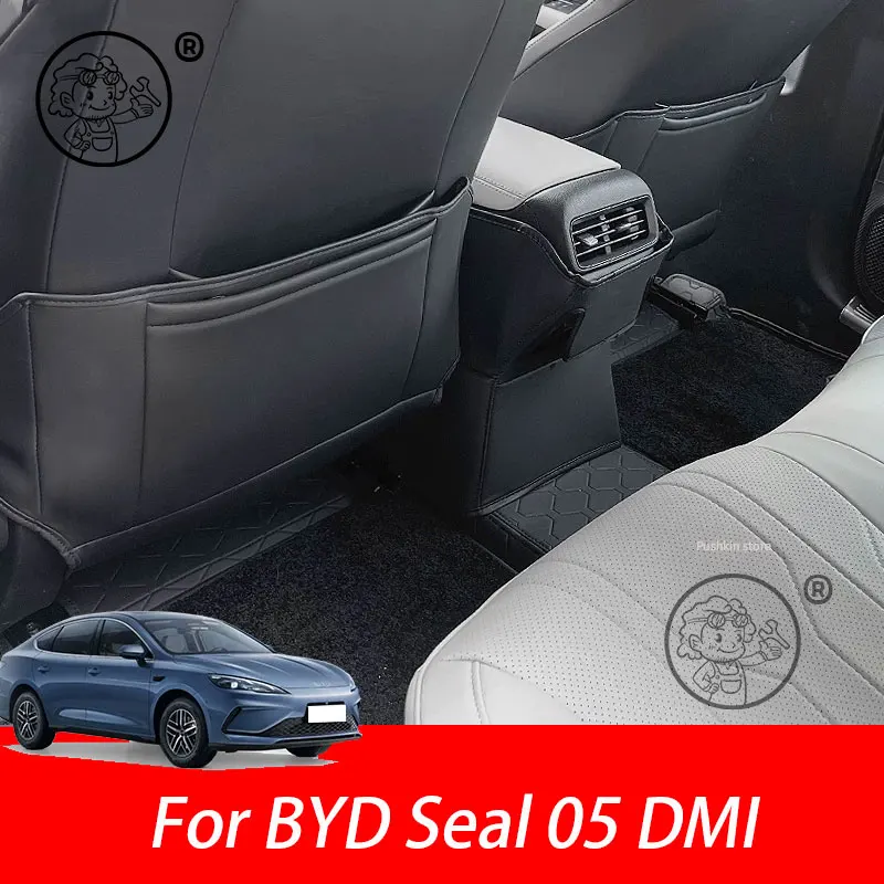 For BYD King BYD Seal 05 DMI 2026 2027 Car Seat Back Anti Kick Pad Interior Anti Dirty Leather Protector pad Styling Accessories