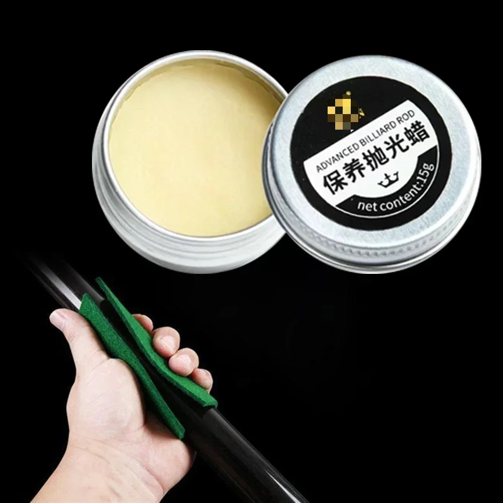 Snooker Pool Cue Maintenance Polishing Wax Snooker Black Eight Pole Anti-Cracking Cleaning Brightening Care Product Accessories