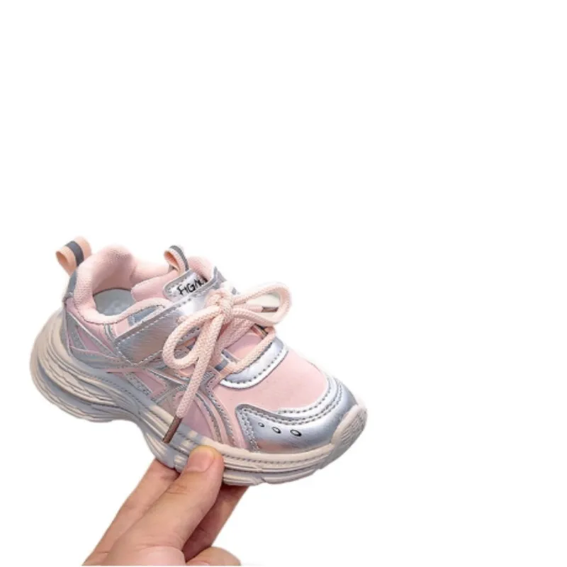 

2025 Autumn new children's sports dad shoes boys' light soled non slip running shoes girls' fashionable versatile casual shoes