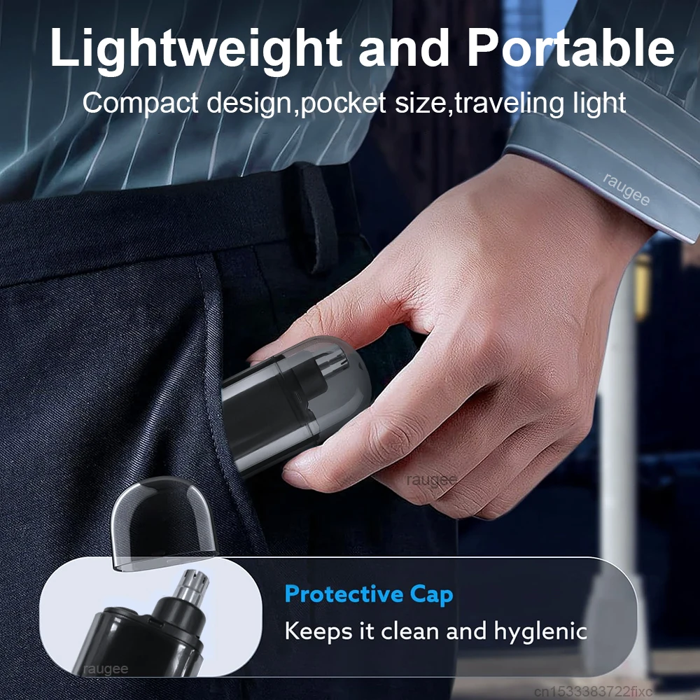 Nose Hair Trimmer Mini Clipper For Men Electric Eyebrow Nose Ears Hair Trimmer USB Rechargeable Travel Portable Nose Hair Cutter image 6