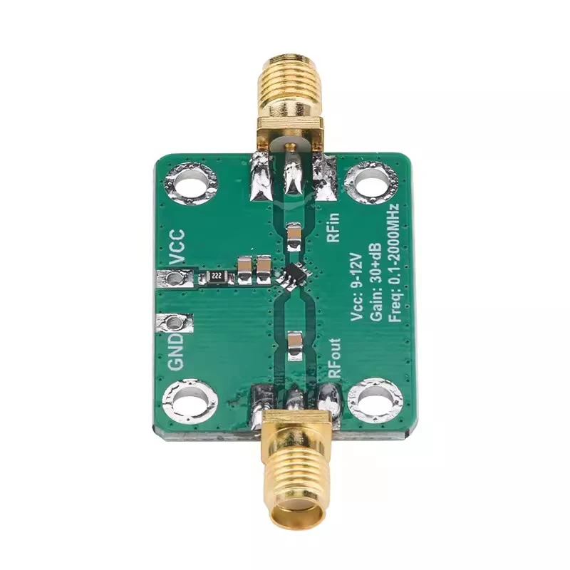 0.1-2000MHz Broadband RF Amplifiers Microwave Radio Frequency Amplifier Module Gain 30dB LNA Board Modules