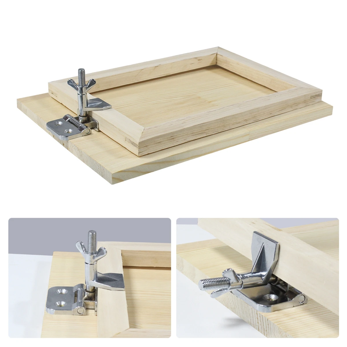 2 stks/set Scharnierklemmen Zeefdruk Metalen Vlinder DIY Handwerk Hobby Tool Arts Crafts Naaien Printmaking Scherm