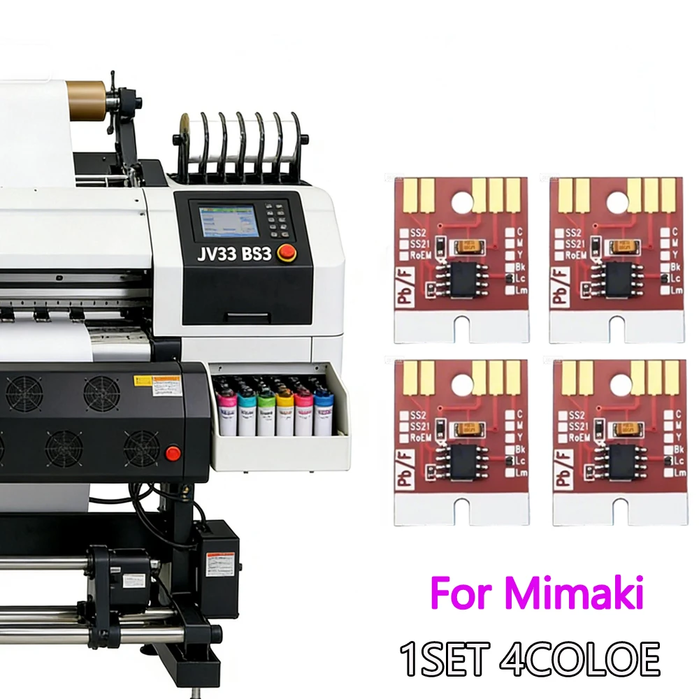 

Постоянный чип для 6-цветных чернильных картриджей Mimaki BS3 с функцией автосброса для Mimaki JV33, JV5, CJV30, JV34, TS34, TS5