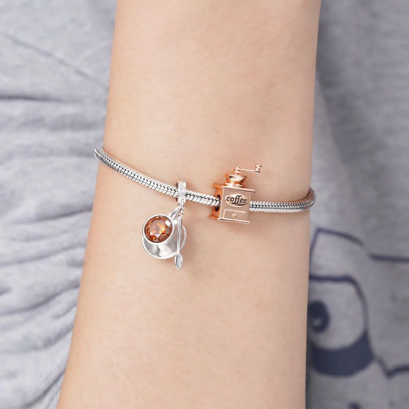 New 925 Sterling Silver Stock Fund Rising RV Trailer Boat Motorcycle Coffee DIY Charm Bead Fit Original Pendant charms Bracelet