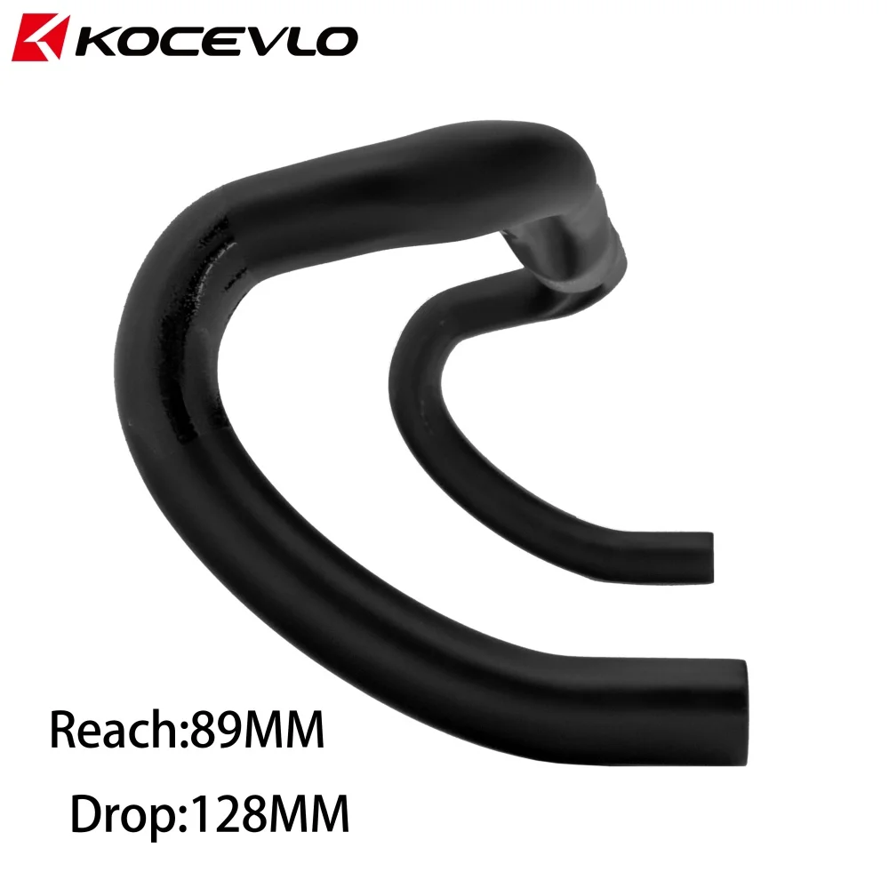 KOCEVLO ألياف الكربون الطريق المقود 400/420/440 مللي متر عازمة بار أسود ماتي إنهاء الطريق دراجة الكربون المقود دراجة أجزاء