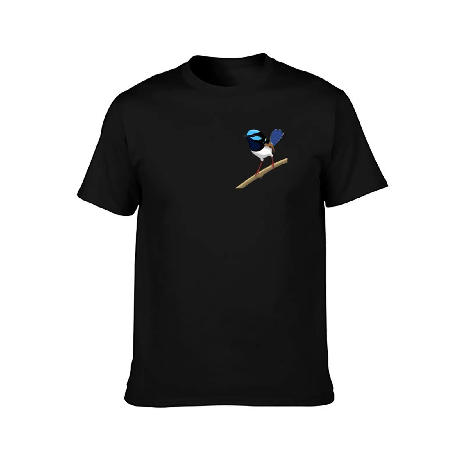 Small Superb Fairywren T-Shirt Minimalist Casual Short Sleeve Top T-Shirt