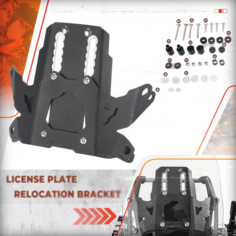 

For Yamaha Tenere 700 Rally 2020 2021 2022 2023 2024 Tenere700 World Raid 2022-2023 60mm Riser Windshield Adjustment Bracket