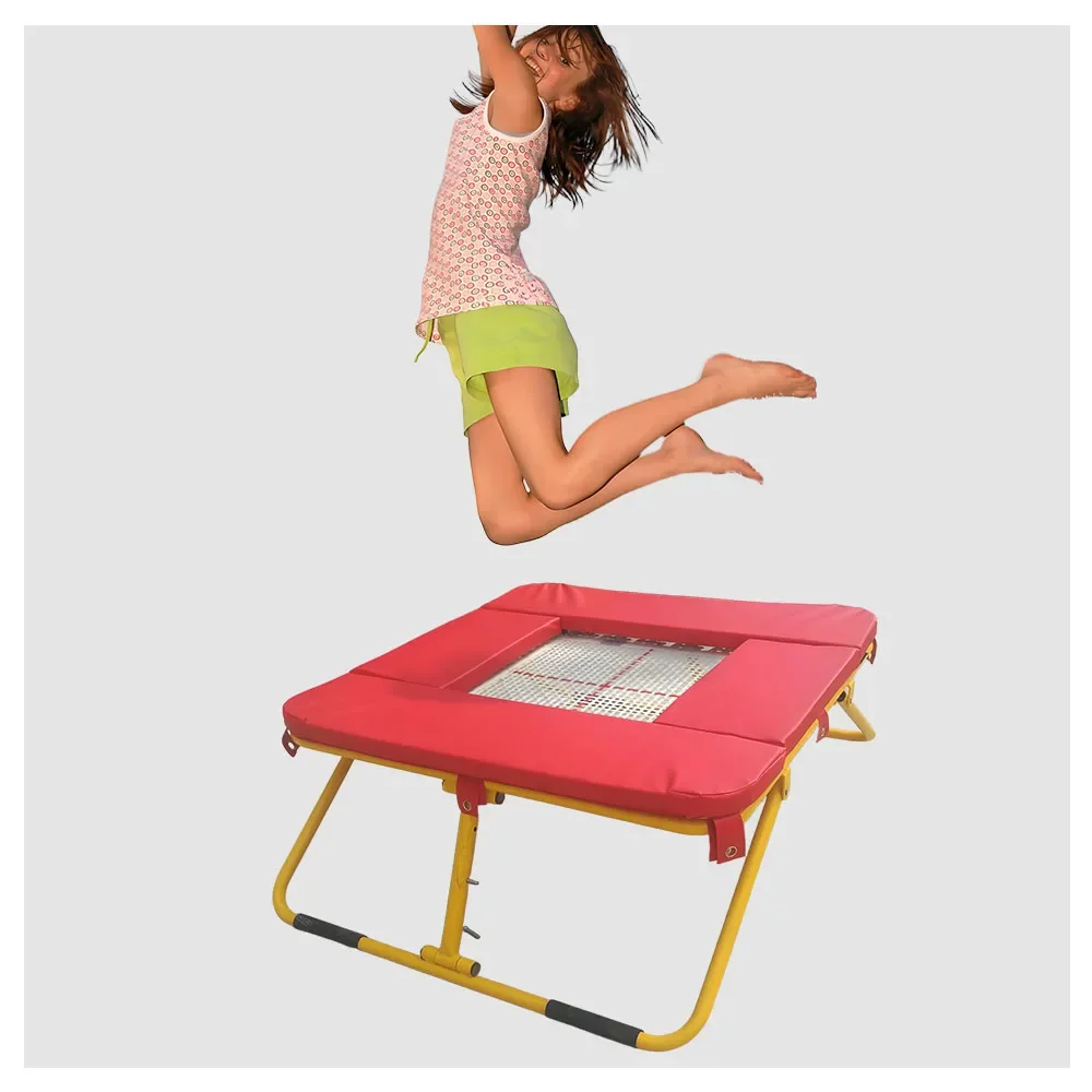 2026 Indoor Foldable Square Trampoline for Fitness Customizable Size for Home Use for Boys Girls Aerobic Weight Loss Plastic Clo