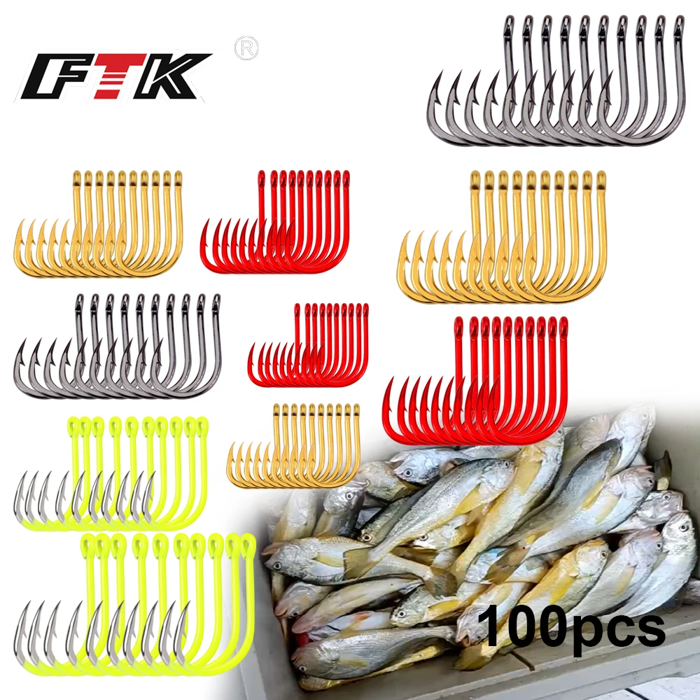 Ftk 100Pcs/Box Fish… - image