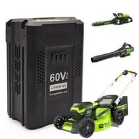 for Greenworks pro 60V Lawn Mower Trimmers Edgers Chainsaws Pole Saws Blower 60V Rechargeable Battery 10000mAh Lithium-ion