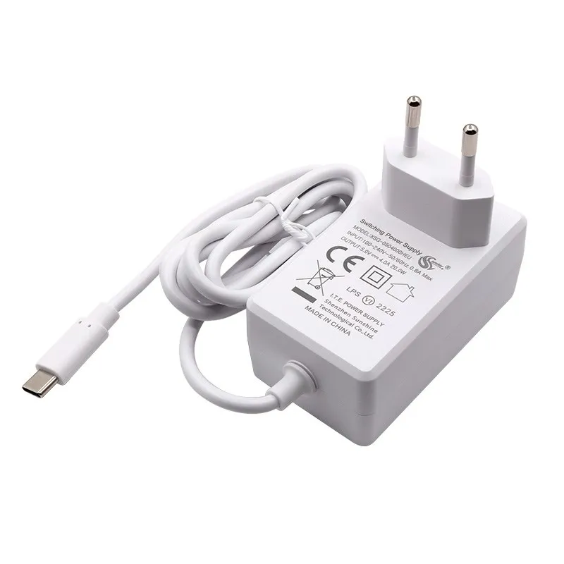 Raspberry Pi 5 Power Adapter 5V 4A Type C 100V-240V Power Supply Optional EU US UK Plug Power Charger for Raspberry Pi 5