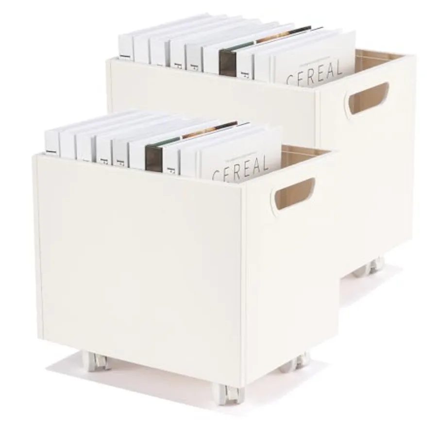 

Коробка для файлов на колесиках, органайзер для документов, штабелируемая, портативная, для писем, папок, книг, документов