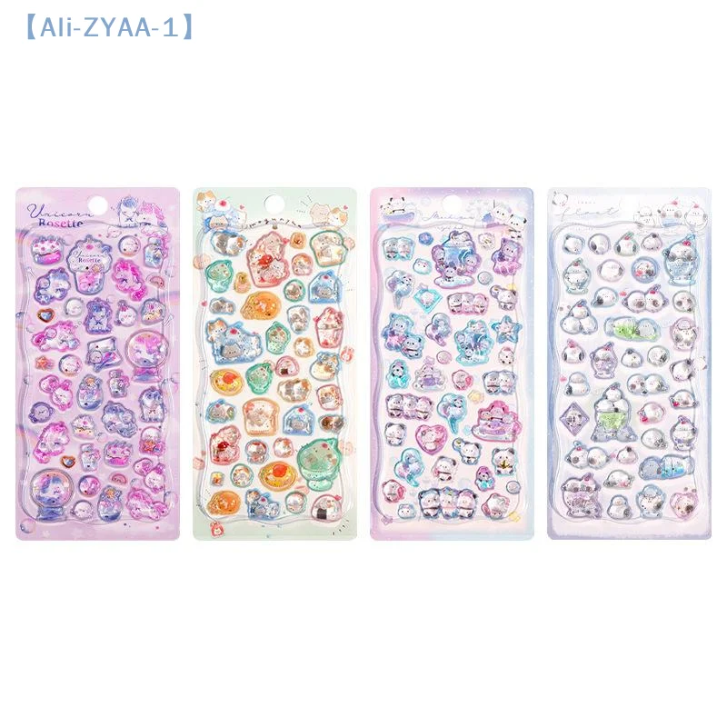 【ZYAA-1】Kreskówkowe Śliczne Zwierzęta Naklejki Kryształowe 3D DIY Album Naklejki Dekoracja Obudowy Telefonu Prezenty