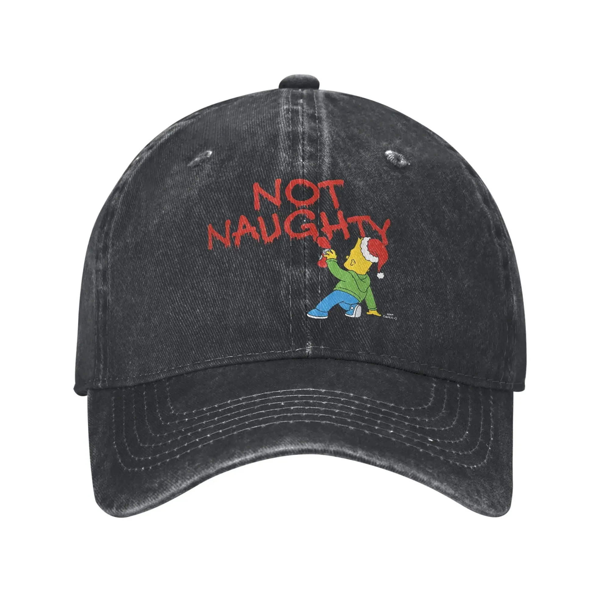 New The S-simpson Graffiti Not Naughty Sun Baseball Cap Couple Women Custom Logo Trucker Hat Summer Vintage Outdoor Gym Snapback