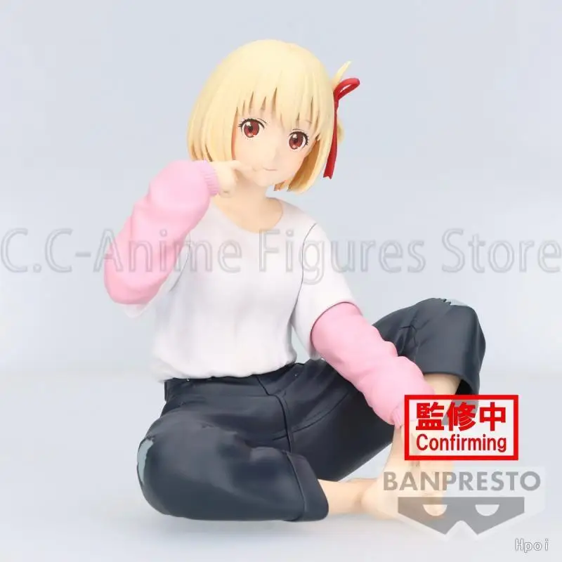 Bandai-Figurine originale Banpresto Relax Time, Lycoris Recoil, Nishikigi Chisato, Anime authentique, Modèle en boîte, Jouet, Poupées, Cadeau, En stock