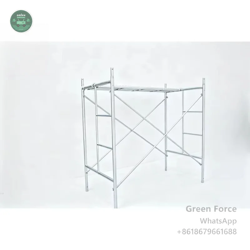 Versatile Pre-Galvanized Steel Scaffolding Framework – Channel-Mounted H-Frame for Brickwork Sites