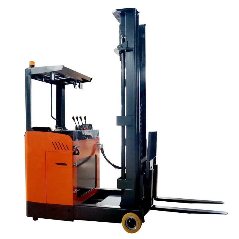 YG Customized Lift Electric Reach Truck 1.5ton Lithium Battery Stand Type Stacker 1500 Kg Electric Reach Stacker Montacargas