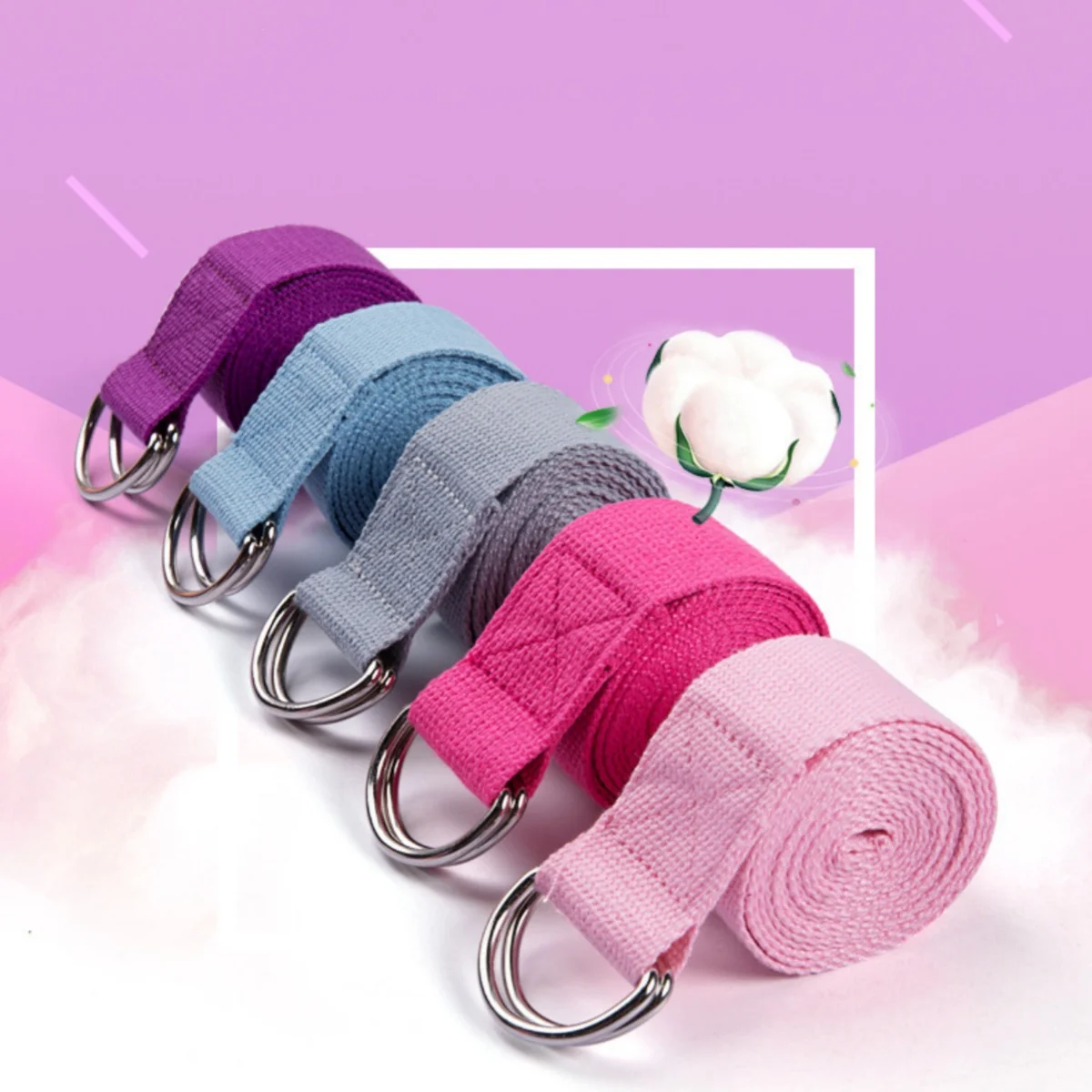 

1PCS Yoga Stretching Band Yoga Rope Anti Stretching Movement Stretching Band Extended 183 Yoga Stretching strap