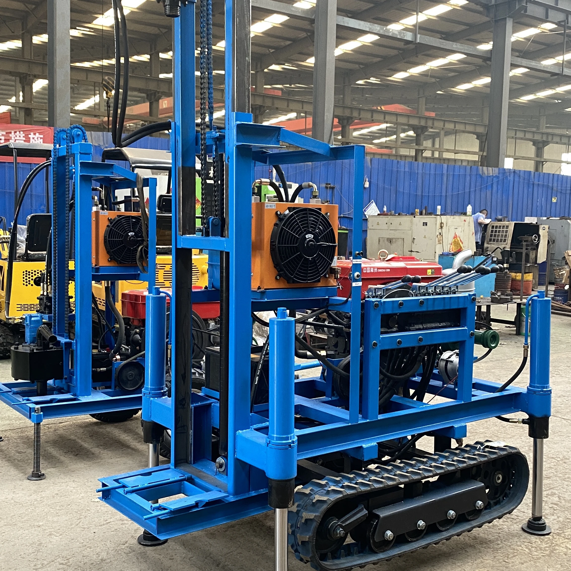 150m Deep Exploration Diamond Hydraulic Qeotechnical Drill Rigs for Sale Wireline Rope Core Drilling Rig Gear Gearbox Pump Motor