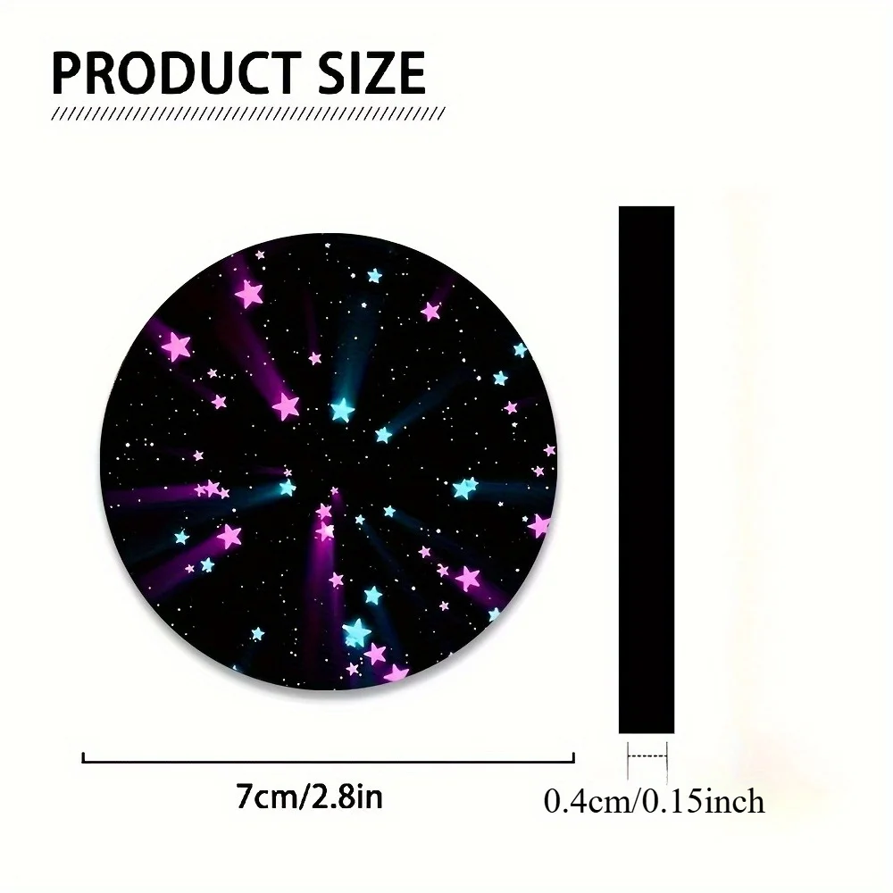 2pcs Set Purple Leak-Proof Car Cup Coasters Surface Protector Mats, Suitable For Cars, Trucks, SUVs - Neutral Car Interior Acces