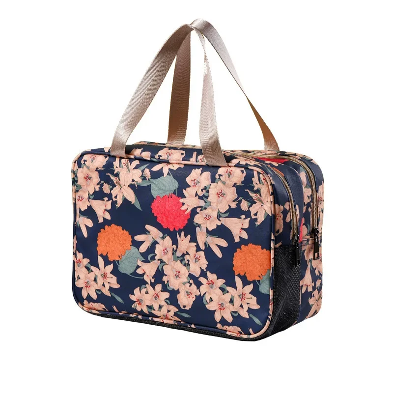 Nuova borsa per cosmetici da donna borsa per il trucco da viaggio portatile borse per il lavaggio degli articoli da toeletta scatola portaoggetti impermeabile a doppio strato Neceser Mujer Organizer