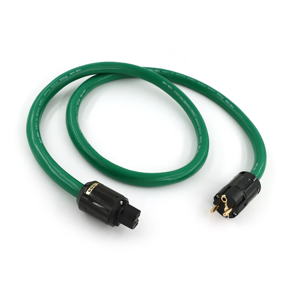 プレミアム 2328 AC 電源コード - OFC & 銀メッキ導体、ロジウムプラグ付き (EU/US) ​