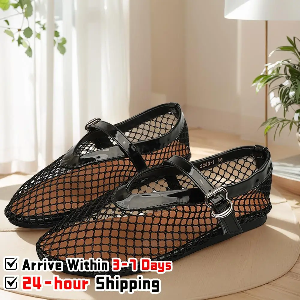 Women Breathable Mesh Ballerina Flats for Travel