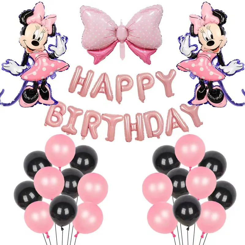 Mickey Minnie Mouse Balloons Disney Cartoon Foil Balloon Baby Shower Birthday Party Decorations Kids Classic Toys Air Gift