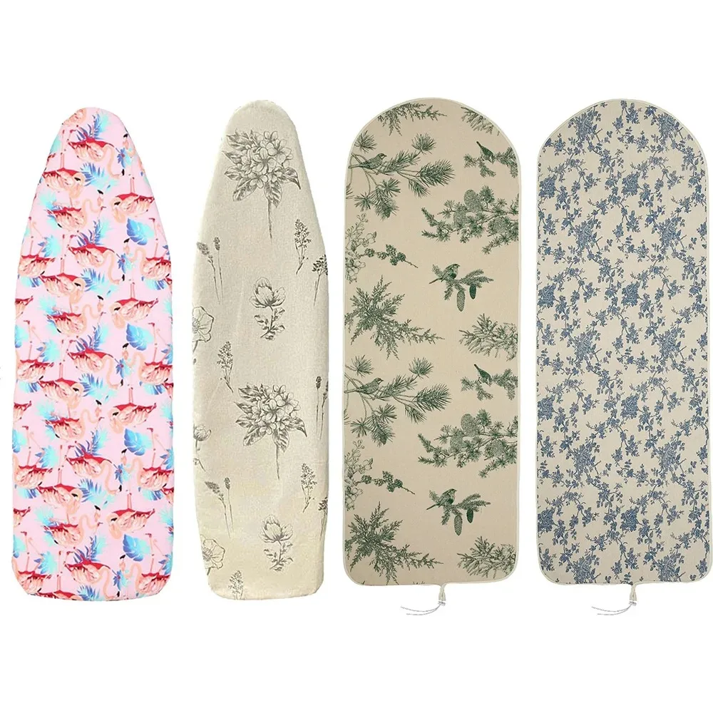 Housse de planche à repasser imprimée, serrage à cordon de serrage avec tissu rembourré, grande toile, accessoires de planche à repasser, housse de protection