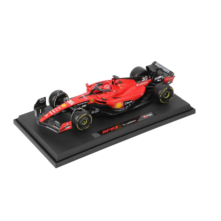 Bburago 1:18 2023 Ferrari SF23 #16 #55 F1 Racing Formula Car Static Diecast Alloy Model Car