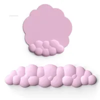 Mouse Pad with Wrist Rest Keyboard Cloud Anti-slip Memory Foam Desktop Office Gamer Mouse Wrist Rest