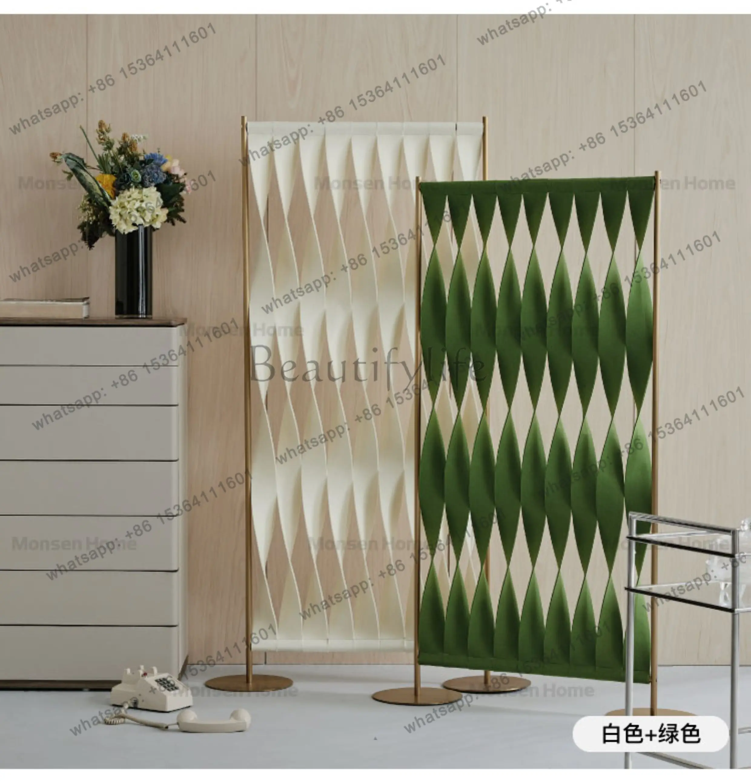 Sofa partition screen entrance entry wrought iron felt artistic sense creative bedroom light luxury fence