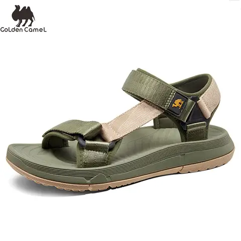 GOLDEN CAMEL Herr Sommarsandaler Utomhusskor Bekväma Tofflor Lätta Herr Strandsandaler Flip-Flops 2023 6 best sales herrsandal - №4