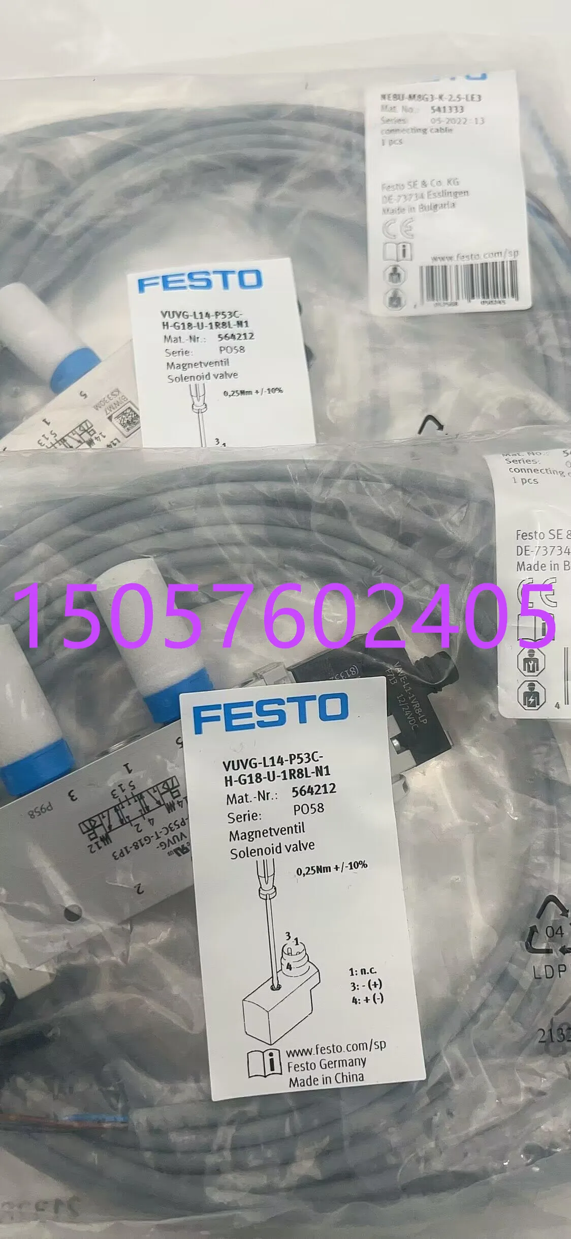 Festo FESTO Solenoid Valve VUVG-L14-P53C-H-G18-U-1R8L-N1 564212 In Stock