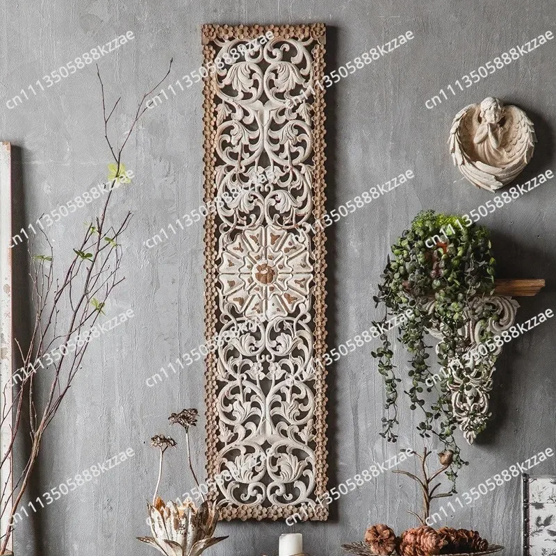Vintage Antique Hollowed Out Wall Decoration Accents Living Room Bedroom Hangings Wall Decor Luxury Entrance Hall Background