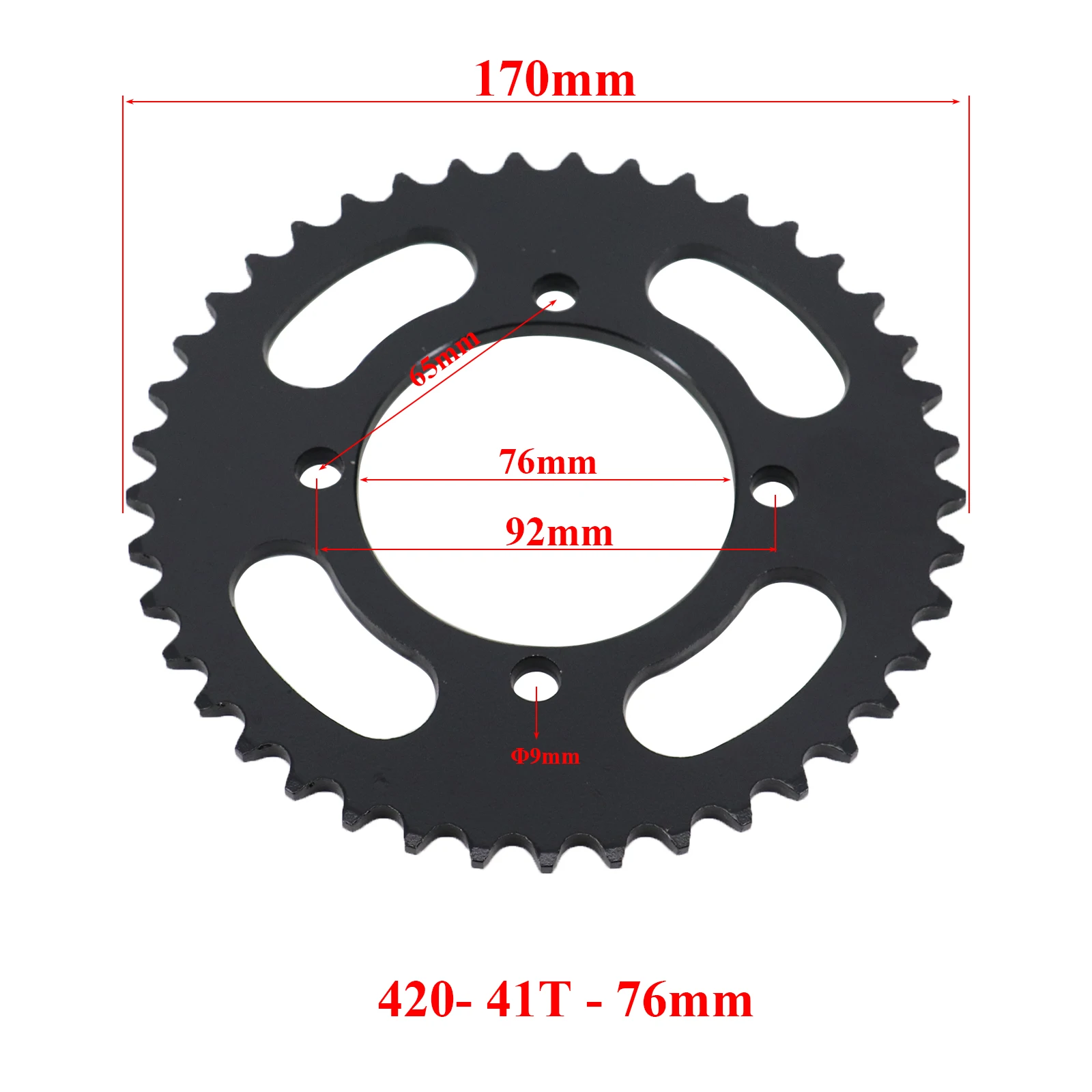 Piñones de cadena para motocicleta, Piñón trasero para Dirt Pit Bike, 420 cadenas, 37T, 41T, 42T, 48T, 50T, 60T, 110cc, 125cc, 140cc