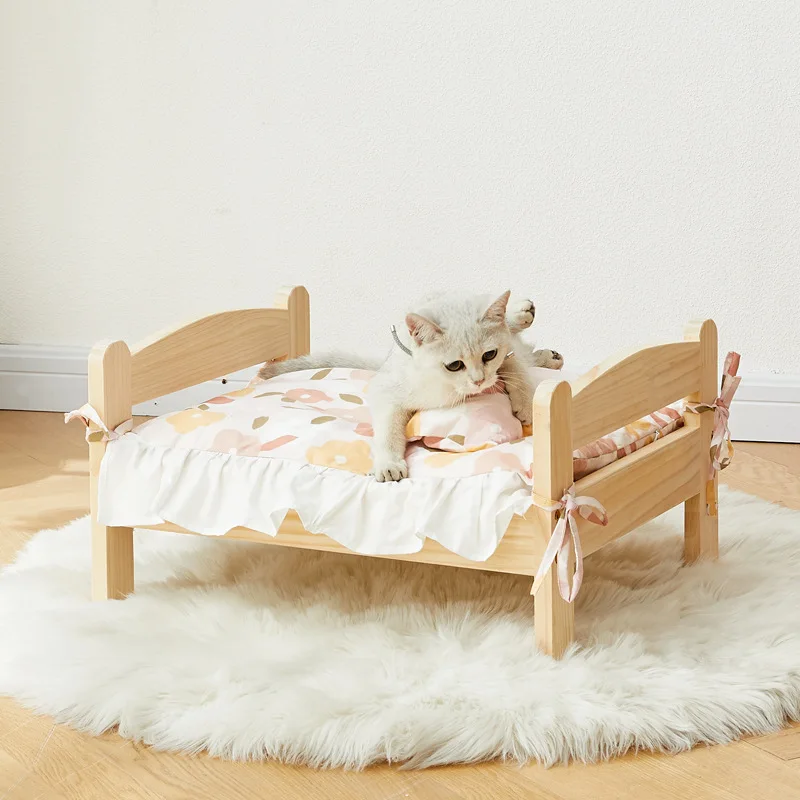 

New cat nest Summer kennel Solid bed Small kittens and dogs Sleeping