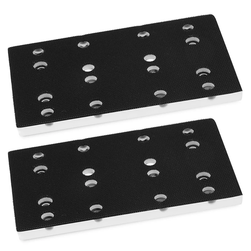 A40T 2Pack 130X80mm Tampone abrasivo con gancio e anello 12 fori per Festool RTS 400 RS 400 RTSC 400 Levigatrici orbitali casuali Levigatura elettrica Pa
