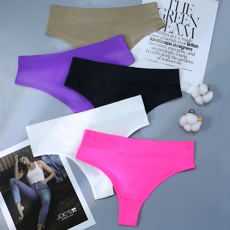 1pcs Woman Panties Seamless Leopard Underwear Thongs Woman Sport Print Sexy Female T-back G-string Thongs For Woman Underpants