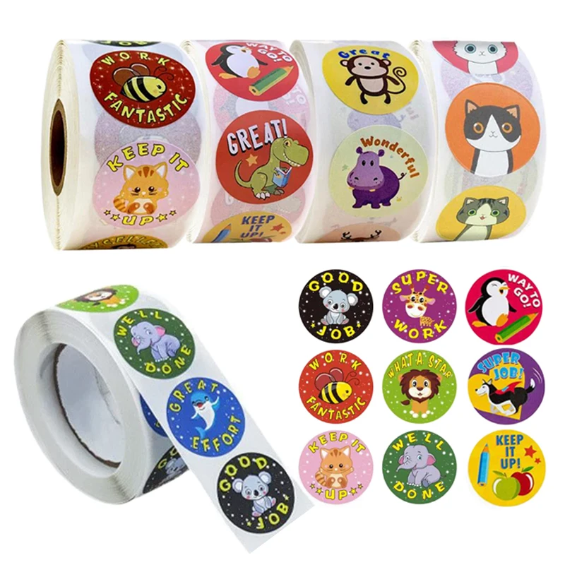 

2/4 рулона канцелярские наклейки студенческие призы украшение награды мотивационная клейкая наклейка DIY наклейки для скрапбукинга для школы TMZ