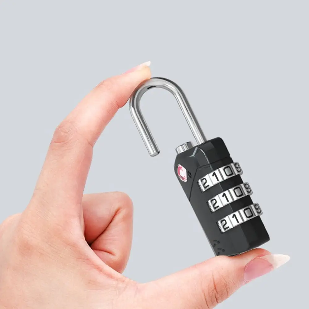 TSA Combinação Bloqueio para Mala e Bagagem, Armário Locker, Coded Lock, Security Tool, 3 Digit Password