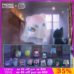Original Finding Unicorn ShinWoo Ghost Bear House Series Mystery Box Toys Kawaii Action Anime Figure Cartoon Model Birthday Gift