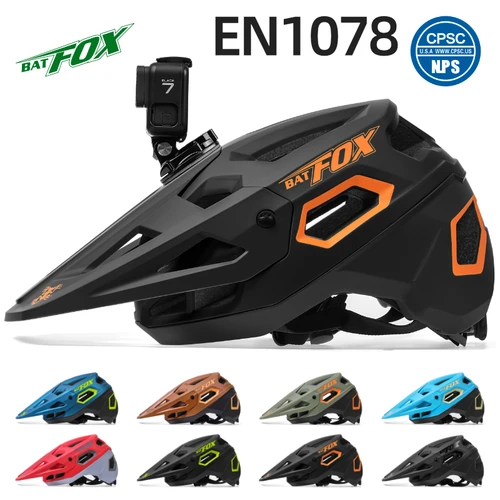 BATFOX Casco de Ciclismo de Carretera MTB Casco de Bicicleta Gorra de Seguridad Equipos Deportivos Hombres Mujeres Cascos de Bicicleta MTB Moldados Integralmente