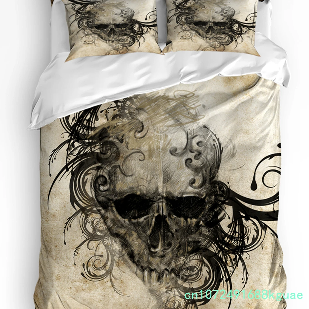 Arch Stone Moon Night Fog House Door 3pcs Bedding Set For Bedroom Double Bed Home Textile Duvet Cover Quilt Cover Pillowcase